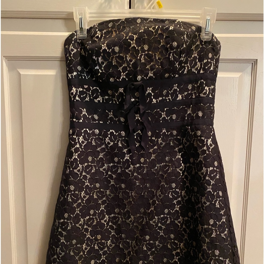 WHBM strapless lace dress size 0.